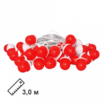 Сигнальная гирлянда из фонарей ФС-12 с шагом 3,0 м